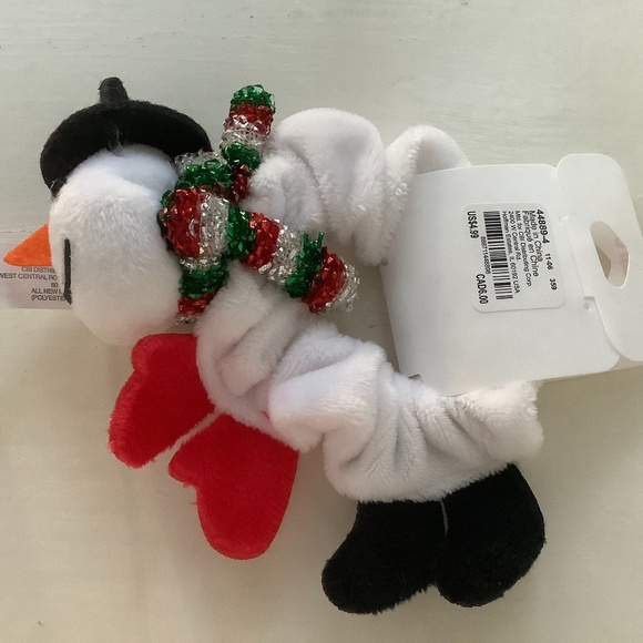 Claire's Girls Santa and Snowman Scrunchie Hair Accessories - Picture 4 of 10